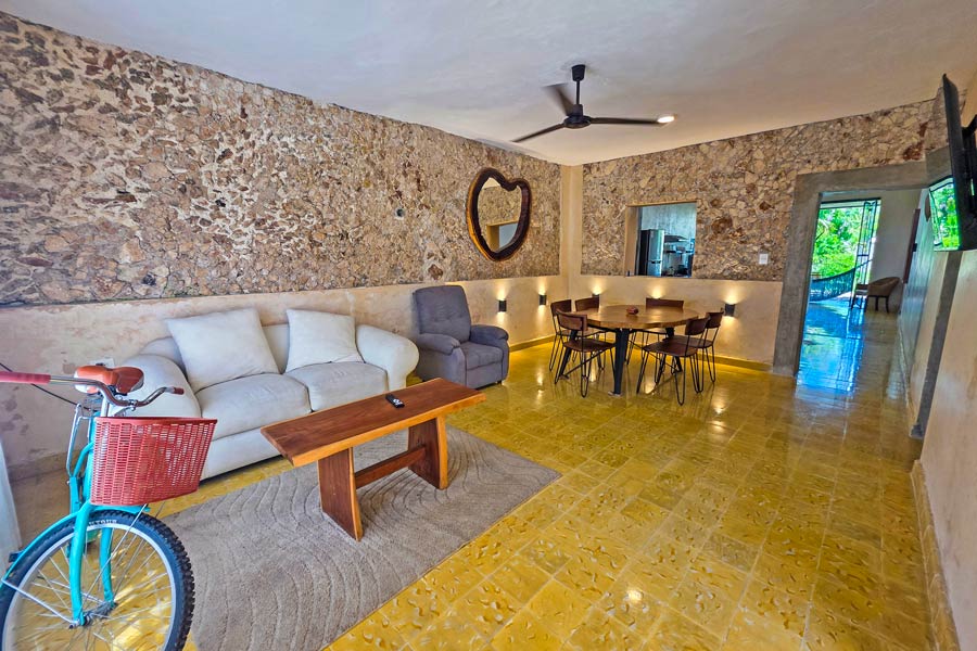 Living Room at Casa Luciana in Izamal