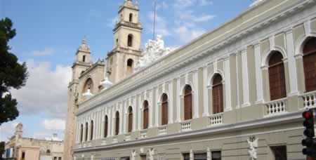 merida yucatan, catedral de merida, iglesia de san idelfonso