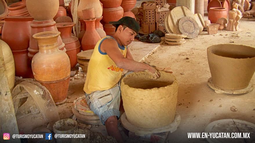barro de ticul, alfarero maya, artesanias ticul