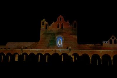 Video Maping del Convento de Izamal