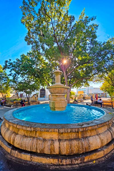 Fuente del Parque del Barrio de Santiago en Mérida Yucatán