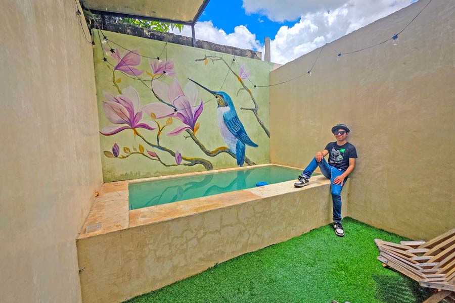Piscina en Casa Ku, Departamentos en Renta en Mérida