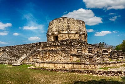 Round Temple, Mayapan Mayan Ruins