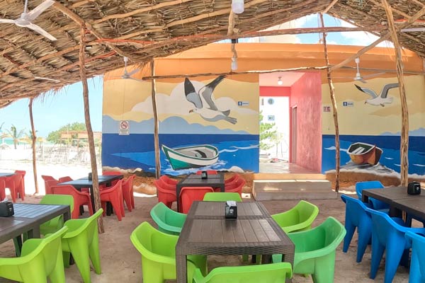 Restaurante La Fondita de Celestún Beach, Restaurantes en Celestún