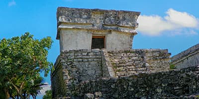 Temple of the Descending God, Tulum Mayan Ruins