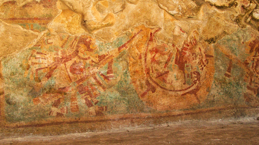 Sala de los Frescos en Mayapán