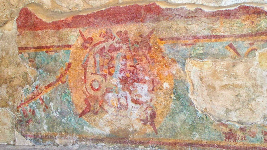 Sala de los Frescos en Mayapán